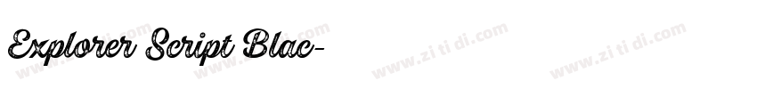 Explorer Script Blac字体转换